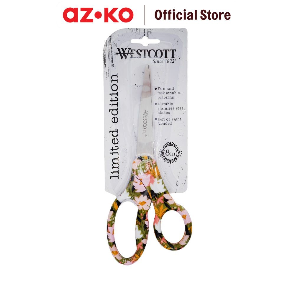 

AZKO Westcott 8 inci Gunting Fashion Fashion Scissors Alat Potong Kain Cutting Tool Perlengkapan Jahit Peralatan Menjait