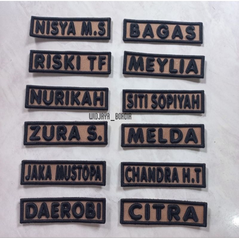 Bordir Logo Bordir timbul nama pramuka bordir timbul nama siswa pramukabisa pesan satuan