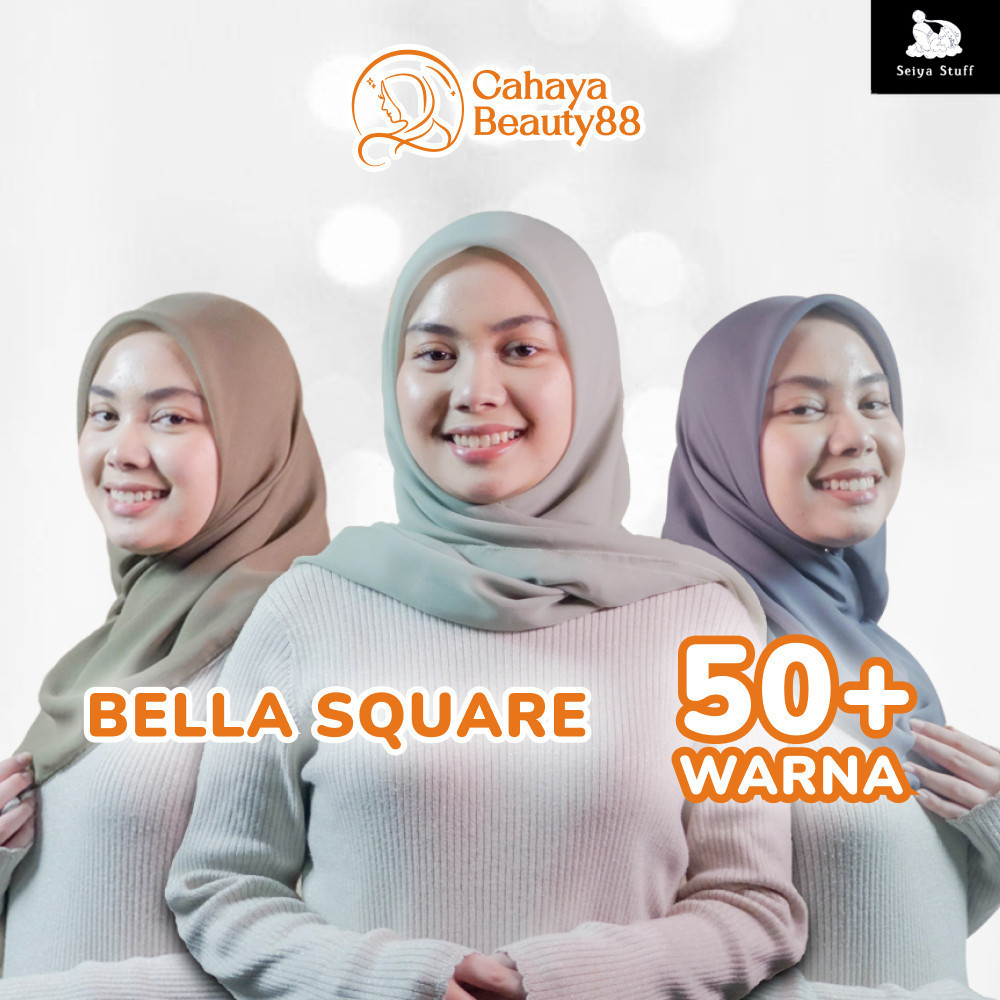 Jilbab Bella Square Segi Empat / Hijab Bella Square - Warna Lengkap