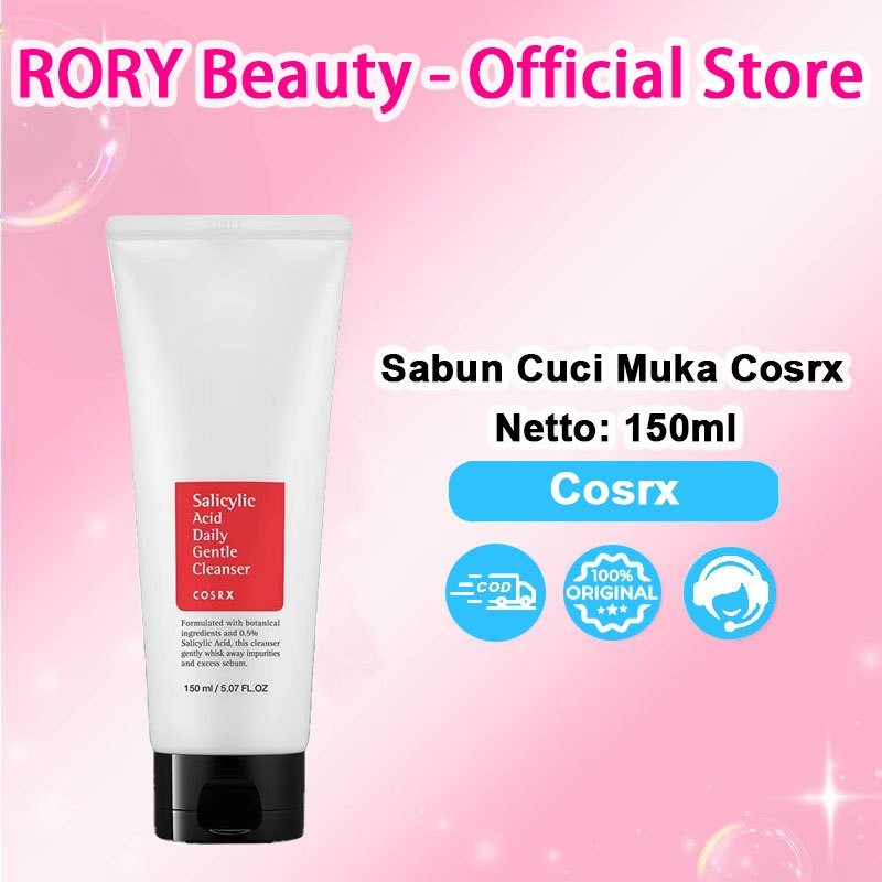 【COD Beli 2 gratis 1】Cosrx Facial Wash 150 ML/ Cosrx Salicylic Acid Cleanser  - Gentle Cleanser Skin