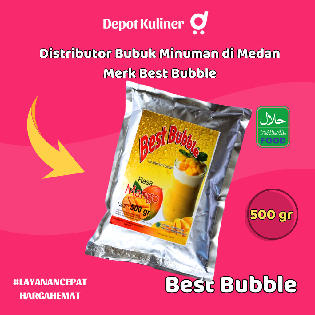 

PALING LAKU, Distributor Bubuk Minuman Di Medan Best Bubble 500 Gr