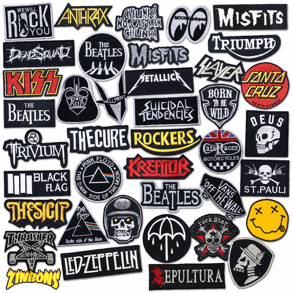 Bordir Logo PATCH BORDIR EMBLEM MUSIK MOTOR BRAND PATCH STARWARS GLOSIR PATCH TERMURAHbisa pesan sat