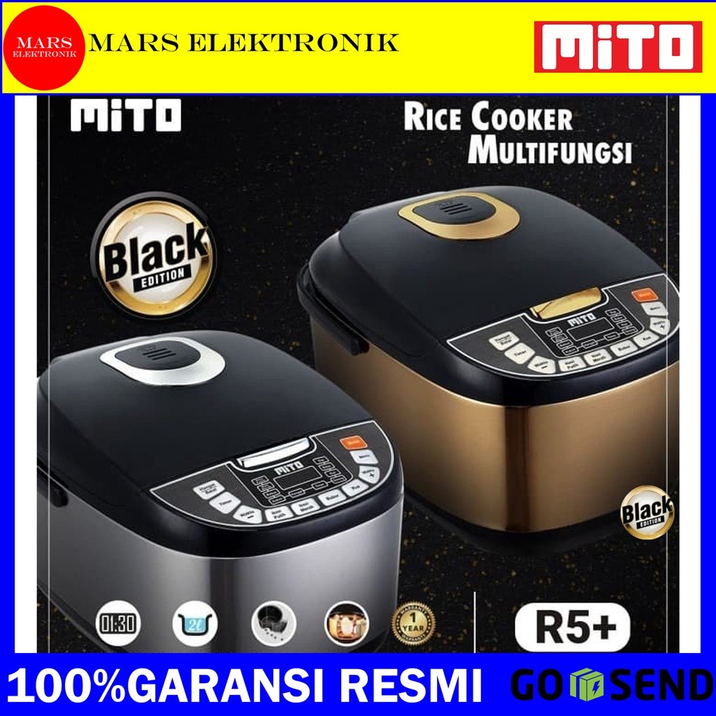 RICE COOKER DIGITAL MITO R5 / 2 L / 8 IN 1 / RICE COOKER MITO DIGITAL R5/ PENANAK NASI MITO R5