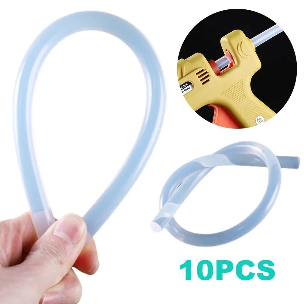 

10/20Pcs Hot Melt Glue Sticks Adhesive 7mm Hot Glue Gun Sticks Transparent Hot Melt Gun Glue Sticks for Craft Album Repair Tools