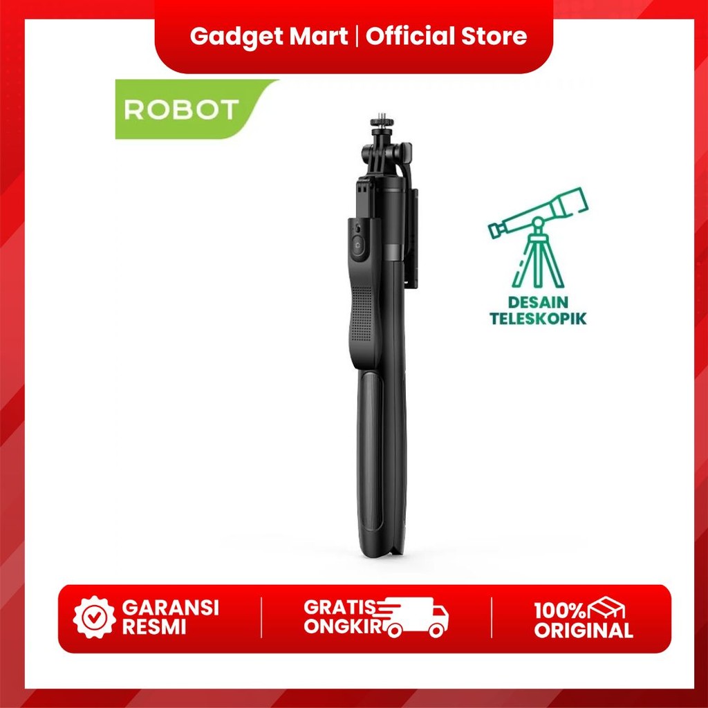 ROBOT Tripod RT-S03 Rotatable 360° Black HP Kamera/Gopro