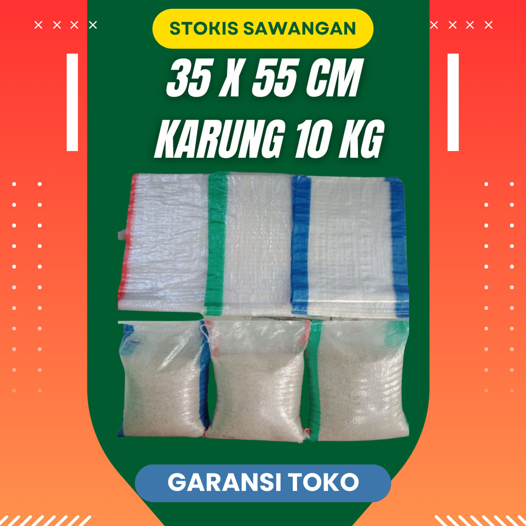 35x55 Cm KARUNG Bening 10kg PREMIUM Karung Plastik 10 Kg Uk. 35 Cm Karung 35x53