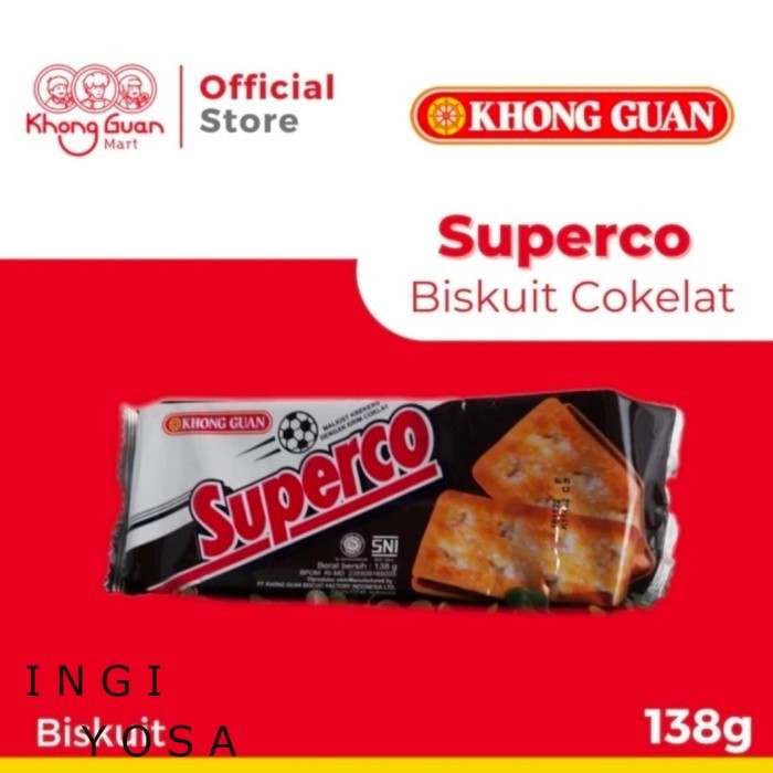 

Khong Guan Superco Chocolate 138 gram / biskuit wafer superco