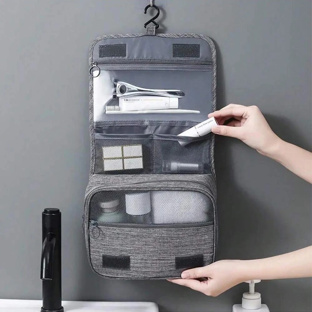 

Oxford Fabric Men Business Portable Storage Bag Toiletries Organizer Women Cosmetic Bag Waterproof Hanging Travel Wash Pouch