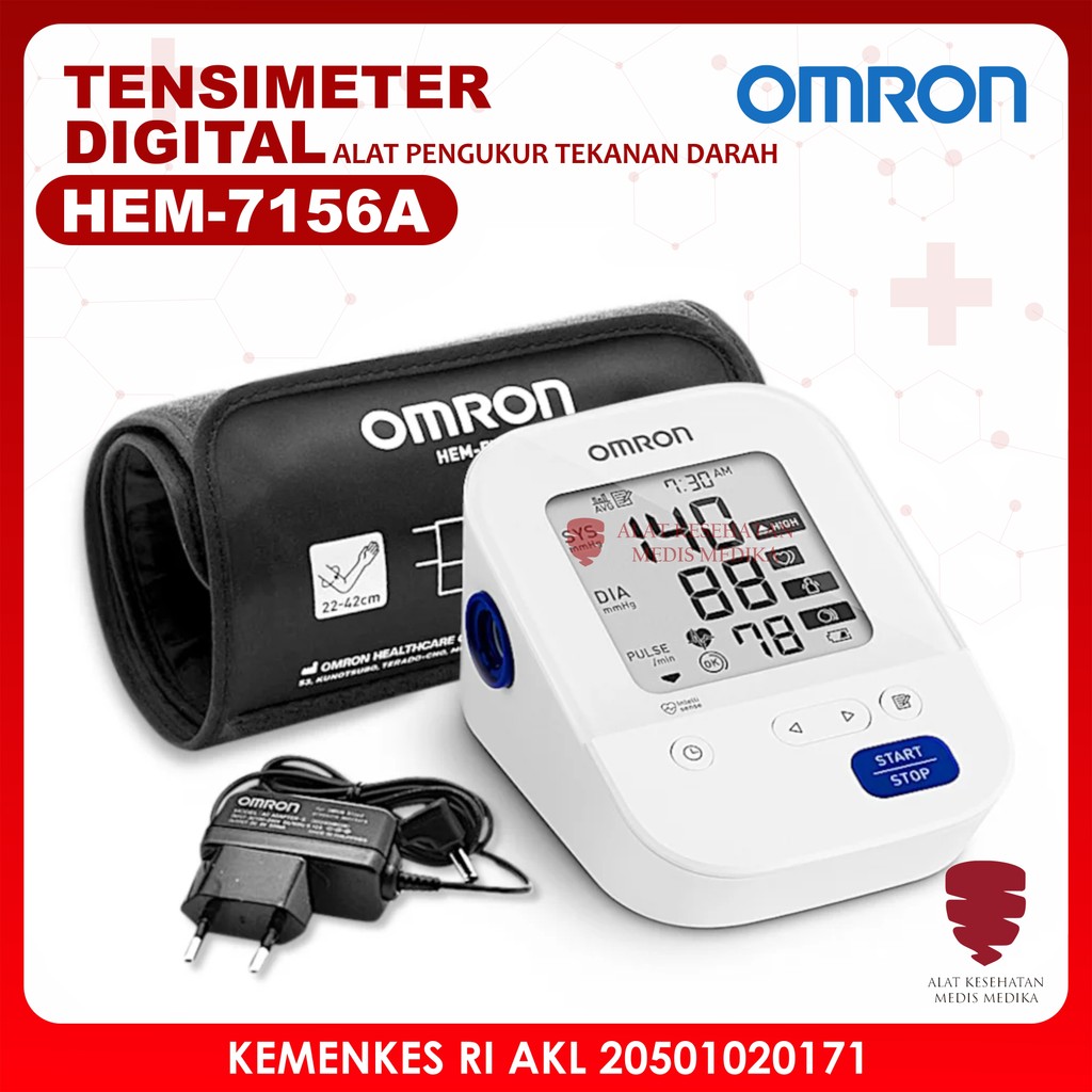 Omron HEM-7156A Alat Ukur Cek Tekanan Darah Tensi Digital Tensimeter Omron 7156A