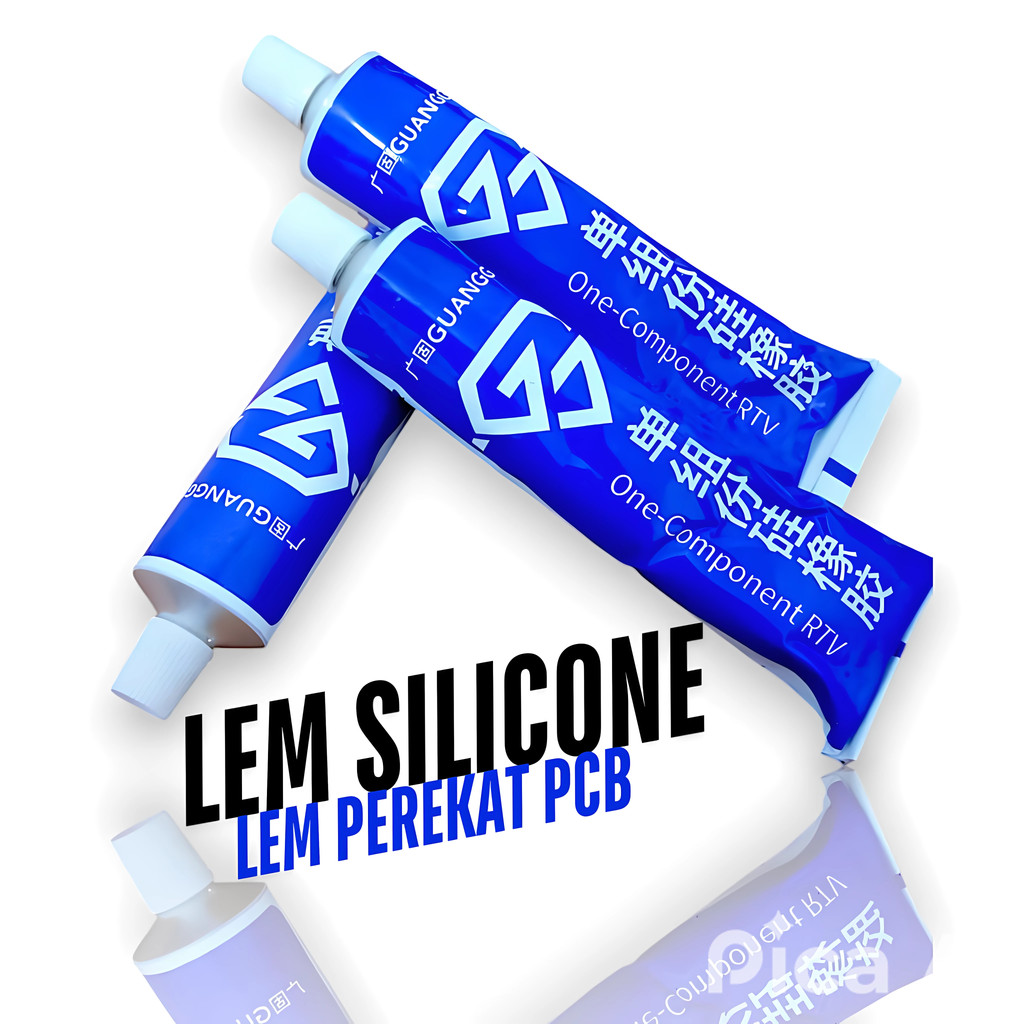 COD Lem Silicone Silikon Lampu LED Lem Perekat PCB Heatsink Tube Kuat Tahan Lama Menyerap Panas Free