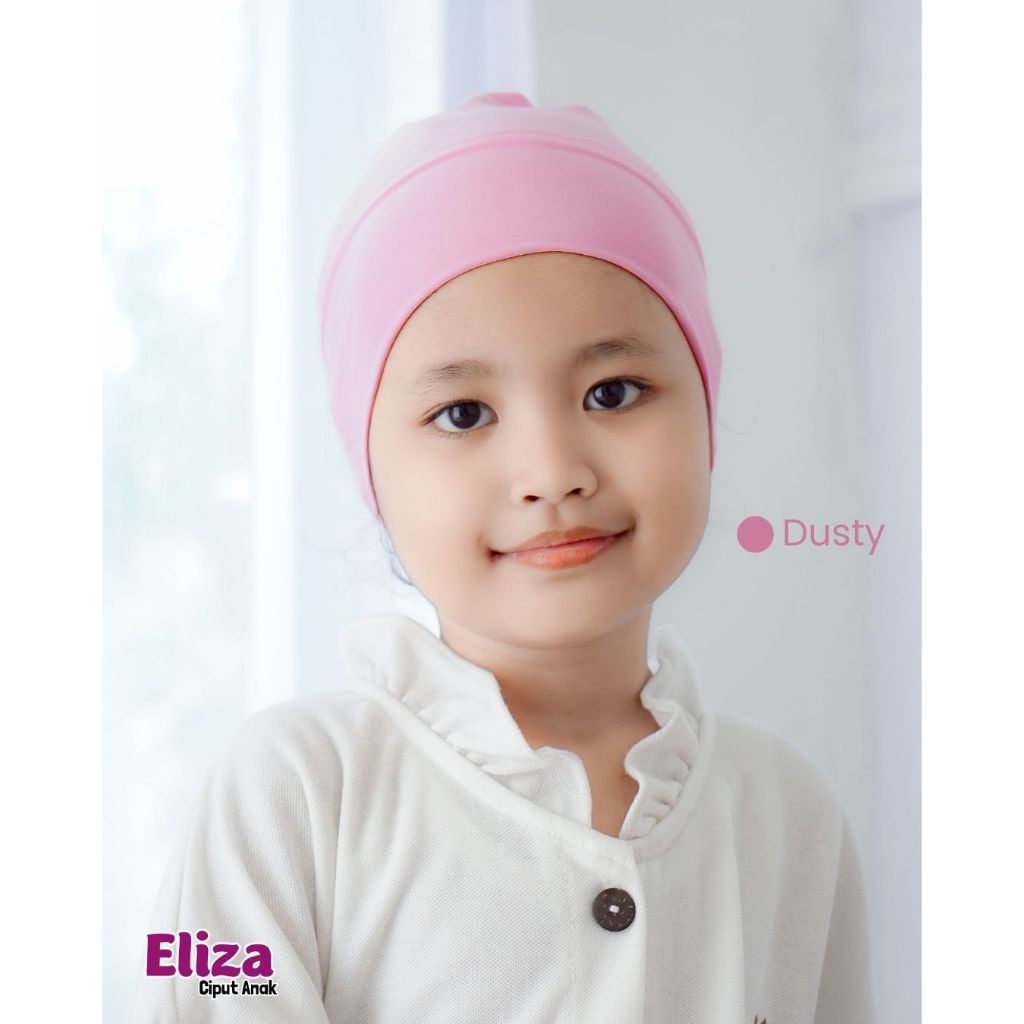 Ciput Anak Perempuan Premium ELIZA CIPUT KUPLUK ANAK Bahan Jersey ITY Premium by Hafy Moslem Kids