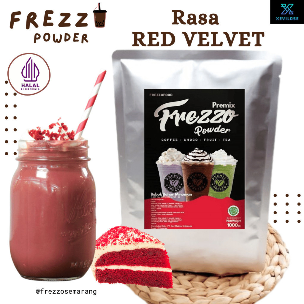 

1 KG FREZZO POWDER RASA RED VELVET BUBUK MINUMAN RASA RED VELVED POWDER DRINK | BOBA BROWN SUGAR |