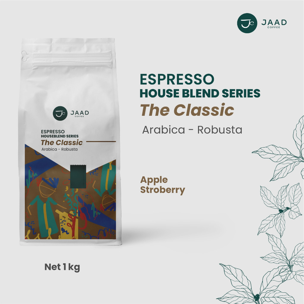 

The Classic - Espresso House Blend Series 1kg by Jaad - 30% Arabica 70% Robusta