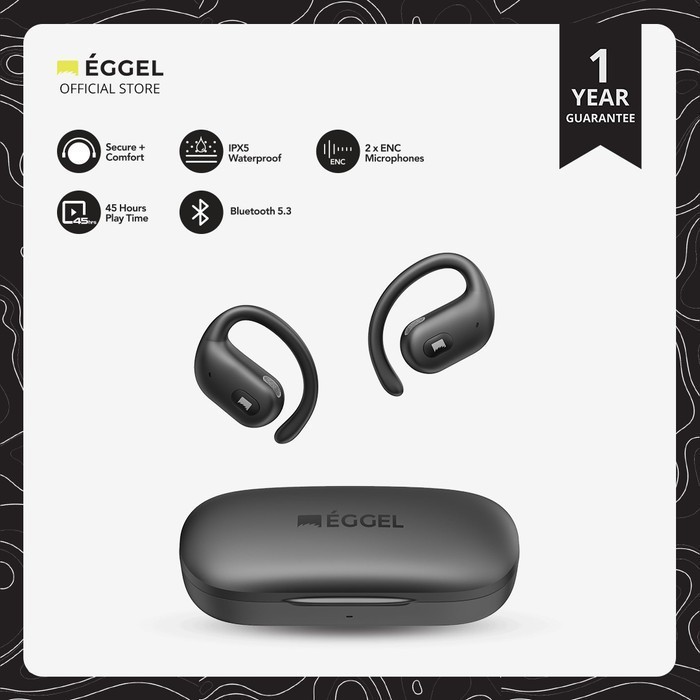 Eggel Runner 2 Open Ear Air Conduction Sports Bluetooth Wireless Earphone