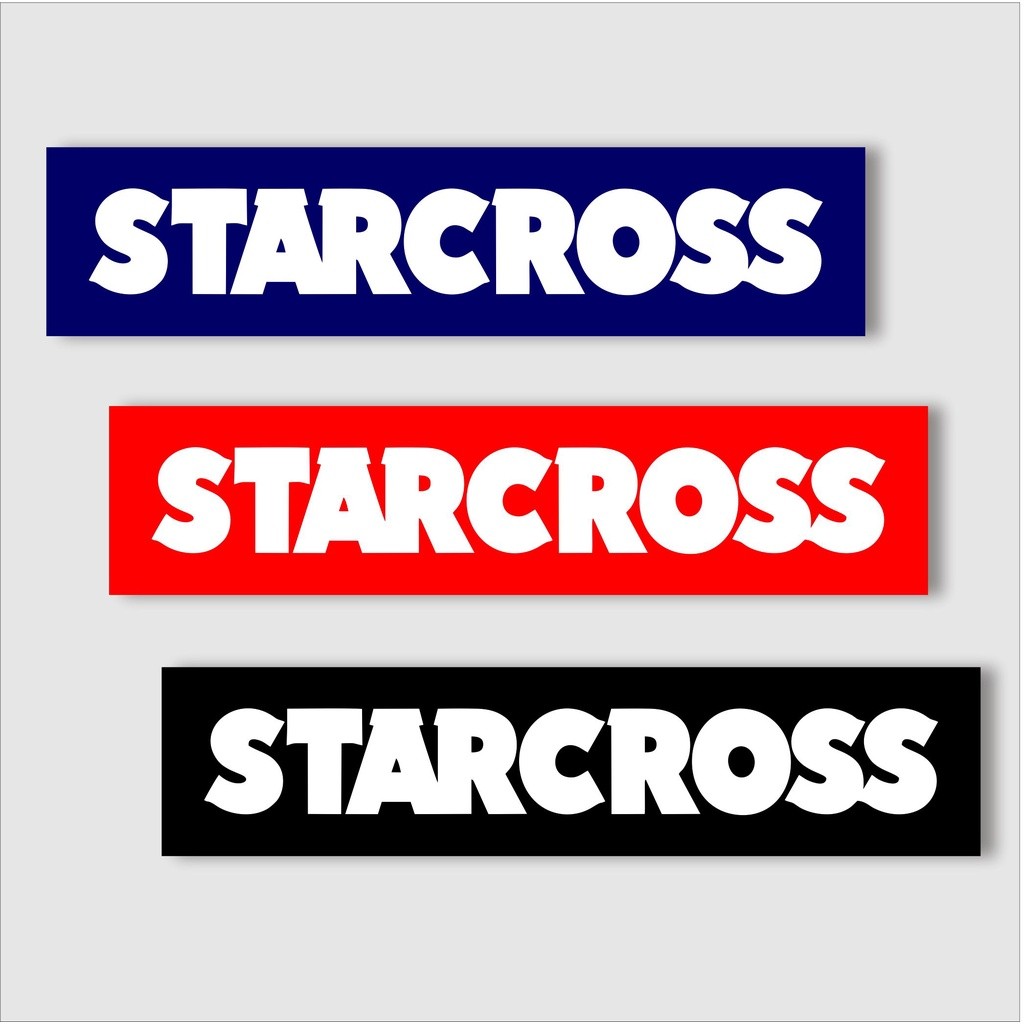 

Stiker brand stiker distro Starcross bahan graftac anti air s