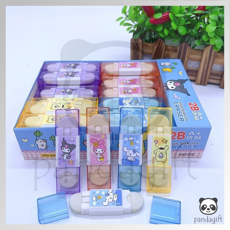 

Penghapus Karakter Sanrio Kuromi Melody Monroll Panjang 2B 2arah - GG0470