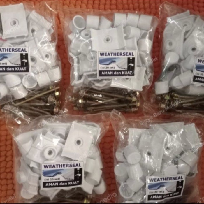 ROOFING ALDERON TUTUP ALDERON ROOFING TUTUP ATAP UPVC ALDERON - PUTIH + SKRUP