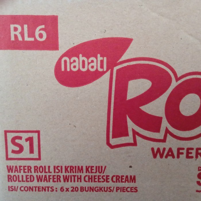 

NABATI ROLLS RICHEESE WAFER ROLLS ISI KRIM KEJU 1 DUS ISI 6 BOX