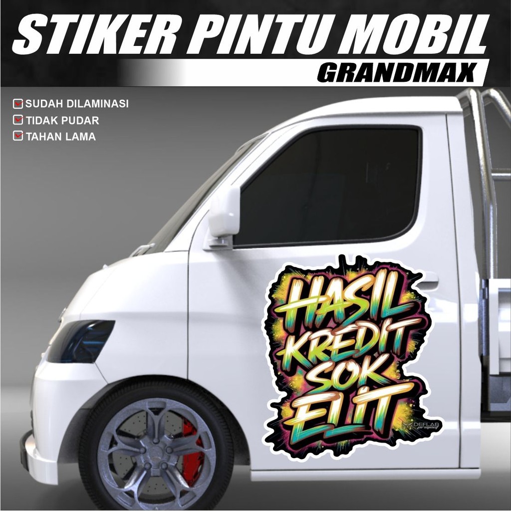 STIKER DECAL PINTU CARRY TRAGA PICK UP- STIKER MOBIL DECAL PINTU TRAGA GRANMAX PICK UP