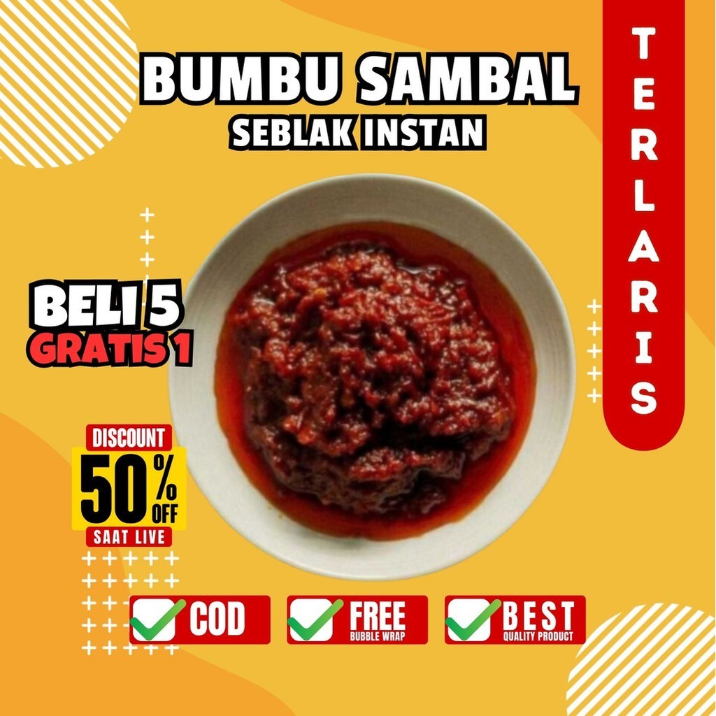 

BUMBU SAMBAL SEBLAK INSTAN TERMURAH BUMBU BASO ACI BAKSO ACI TERNIKMAT BUMBU SOTO RENDANG GORENG