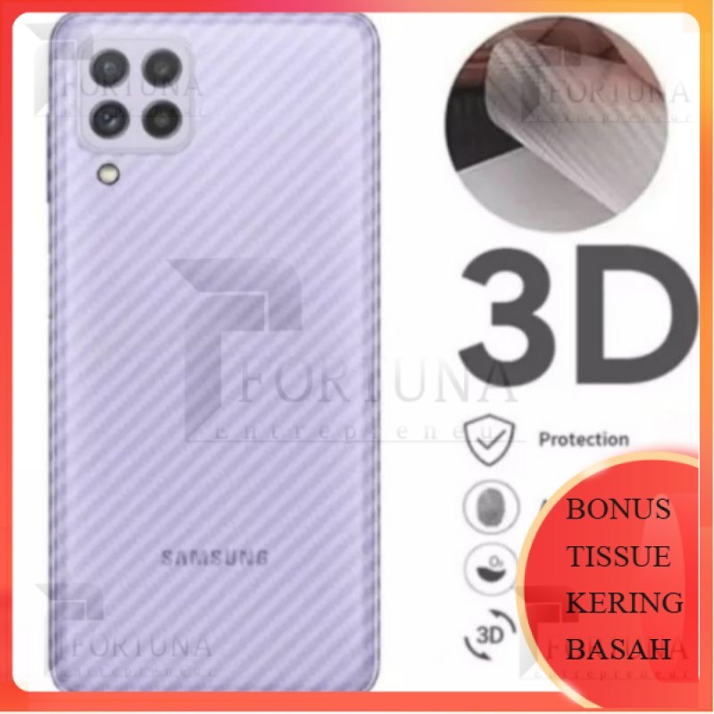 [ FORTUNA ] GARSKIN / SKIN KARBON SAMSUNG A22 4G / A22 5G