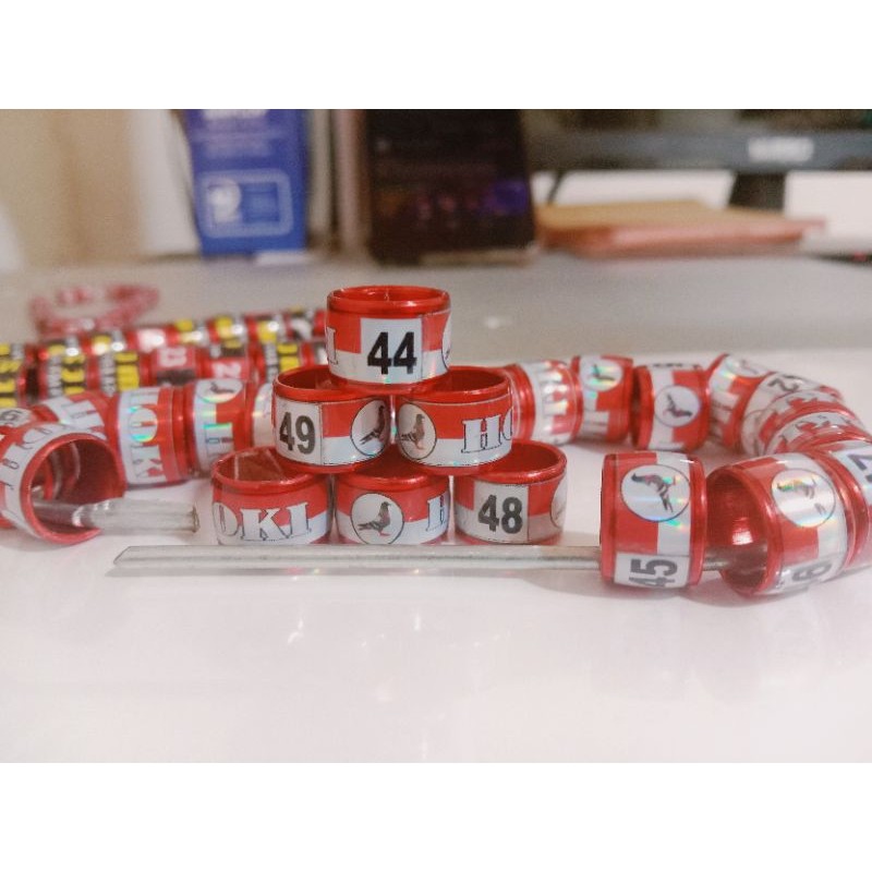 Gelang Burung Ring burung merpati bisa.reques.nama.nomer.hp.bisa.pasang logo sendri