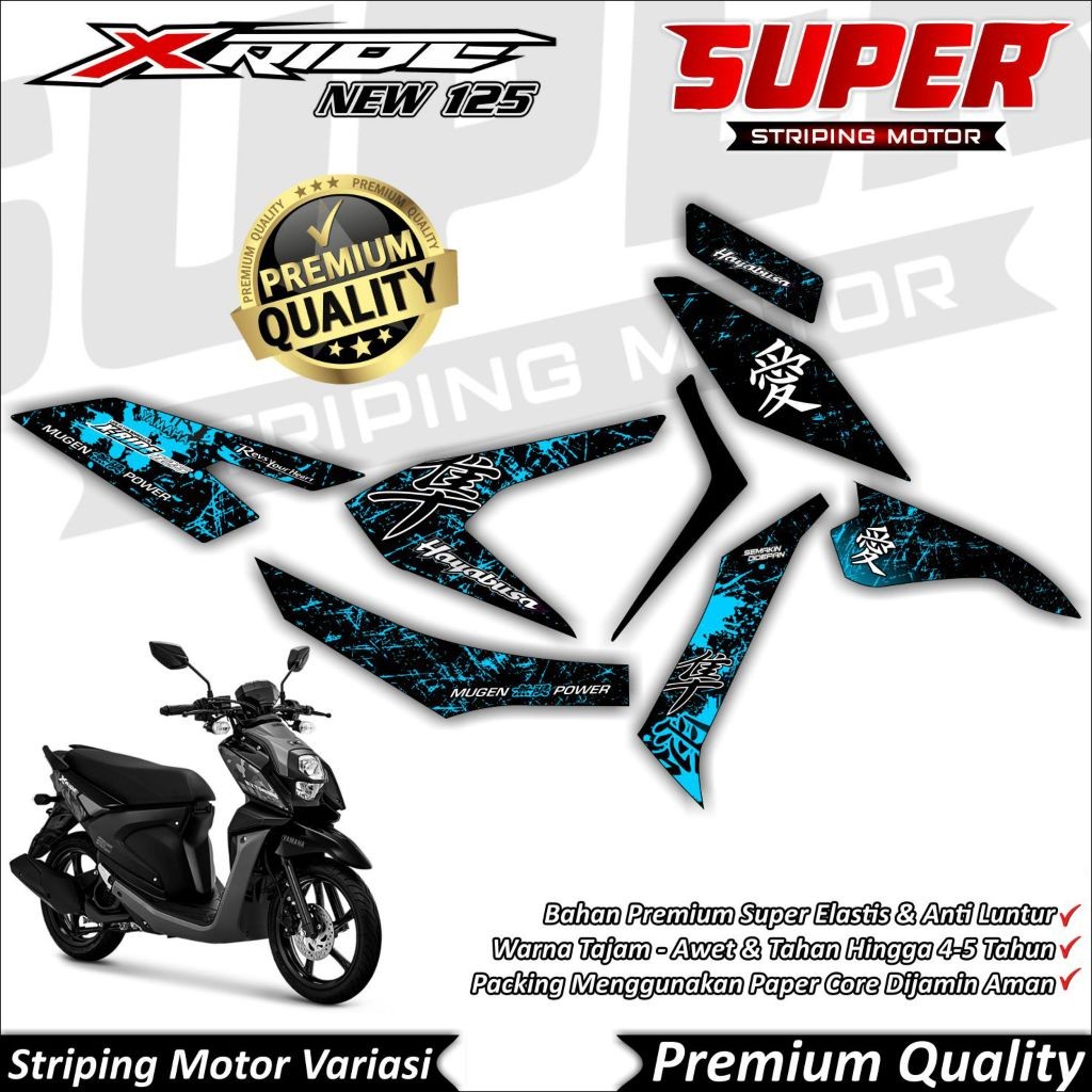 Stiker X Ride 125 Anti Luntur keren Striping X Ride 125 Striping Yamaha X Ride 125 Hayabusa