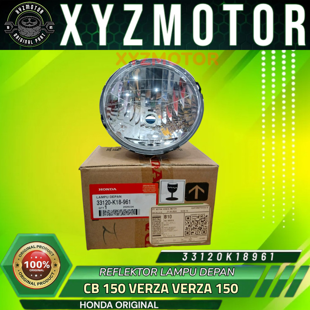 REFLEKTOR LAMPU DEPAN CB 150 VERZA AHM 33120-K18-961