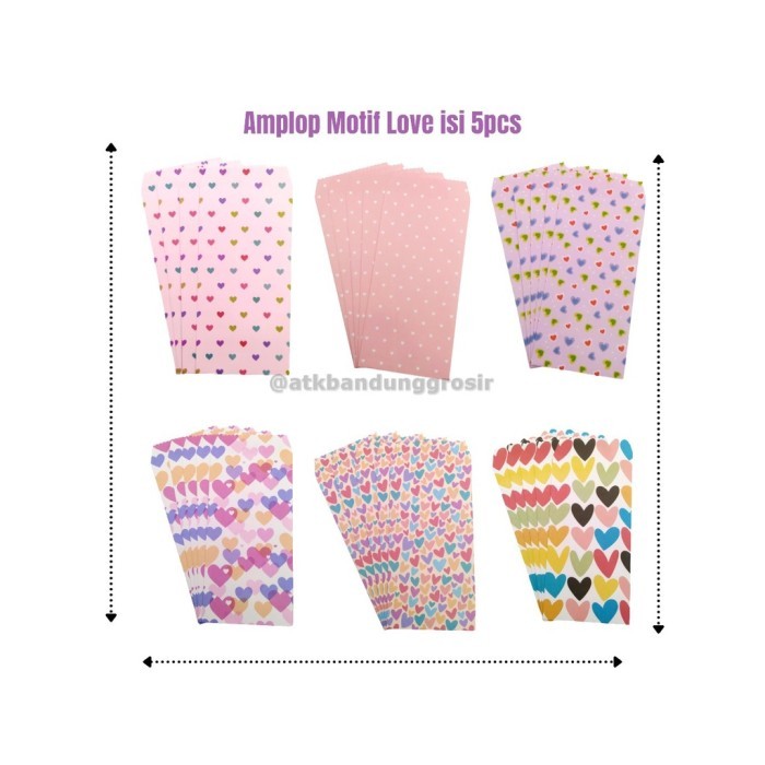 

Amplop Fancy Impor F2038 Love Pastel 18 x 8,5 Cm – Satuan