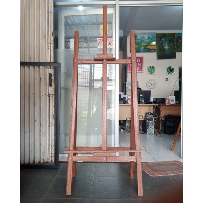 Easel Kanvas Lukis 4 Kaki 180x70 Standing Painting Stand Photo Besar