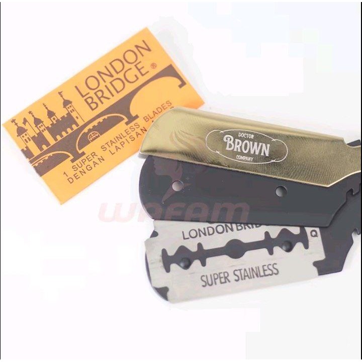Ecer Silet London Bridge Per Pack isi 5 keping Silet Shaving Barbershop