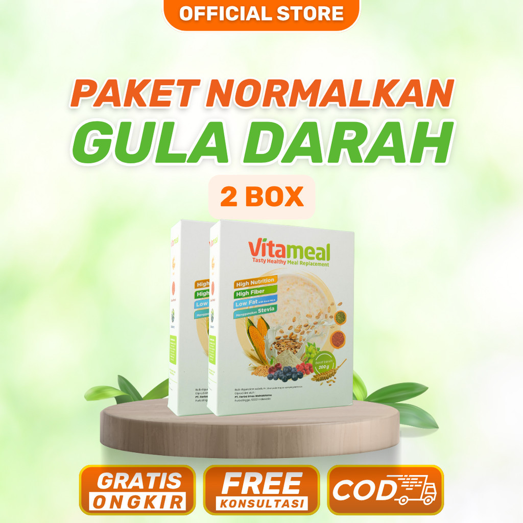 

Paket Normalkan Gula Darah 2 Box Vitameal Turunkan Gula Darah Sereal Diabetes Multigrain Bantu Turunkan Gula Darah Tinggi Normalkan Kadar Gula Cegah Diabetes Herbal Alami Tanpa Efek Samping