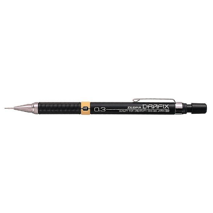 

Zebra Drafix Drafting Mechanical Pencil 0.3mm 0.5mm 0.7mm 0.9mm Pensil Mekanik DM5-300 - 0.3mm