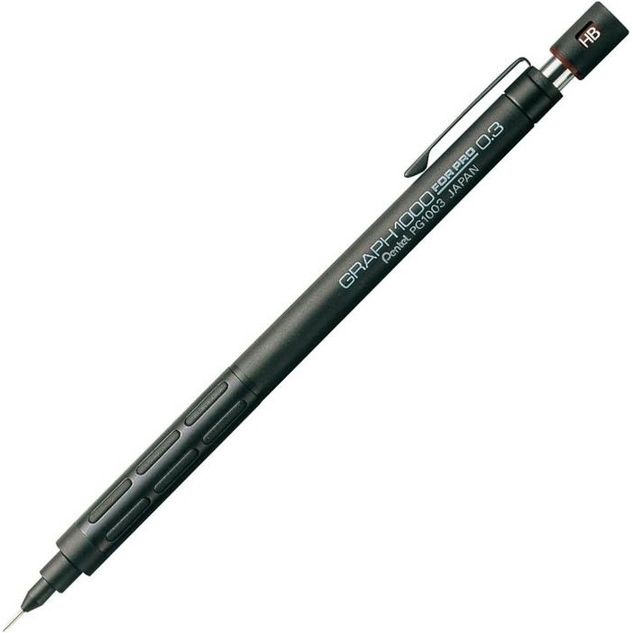 

Pentel Graph 1000 For Pro Drafting Mechanical Pencil Pensil Mekanik PG - 0.3mm