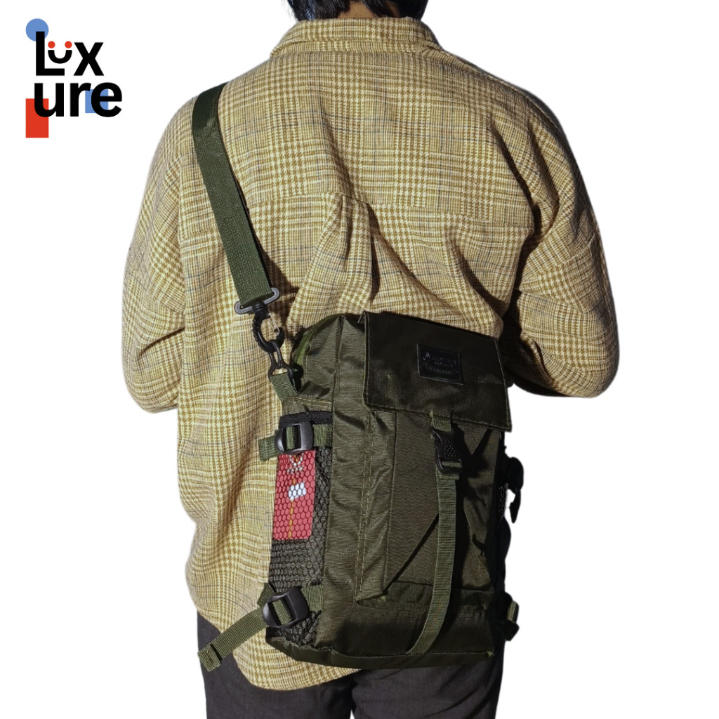 [luxure] - tas selempang bahan codura - tas selempang kecil - tas handphone - tas pinggang kece - ta
