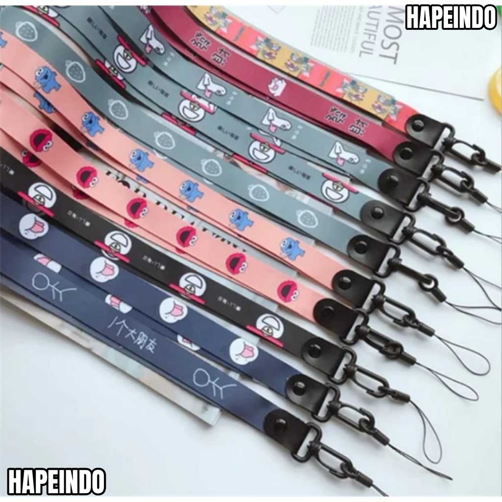 

Tali Lanyard Id Card Gantungan Hp Kunci Multifungsi Desain Unik Lucu Bahan Printing Premium B88