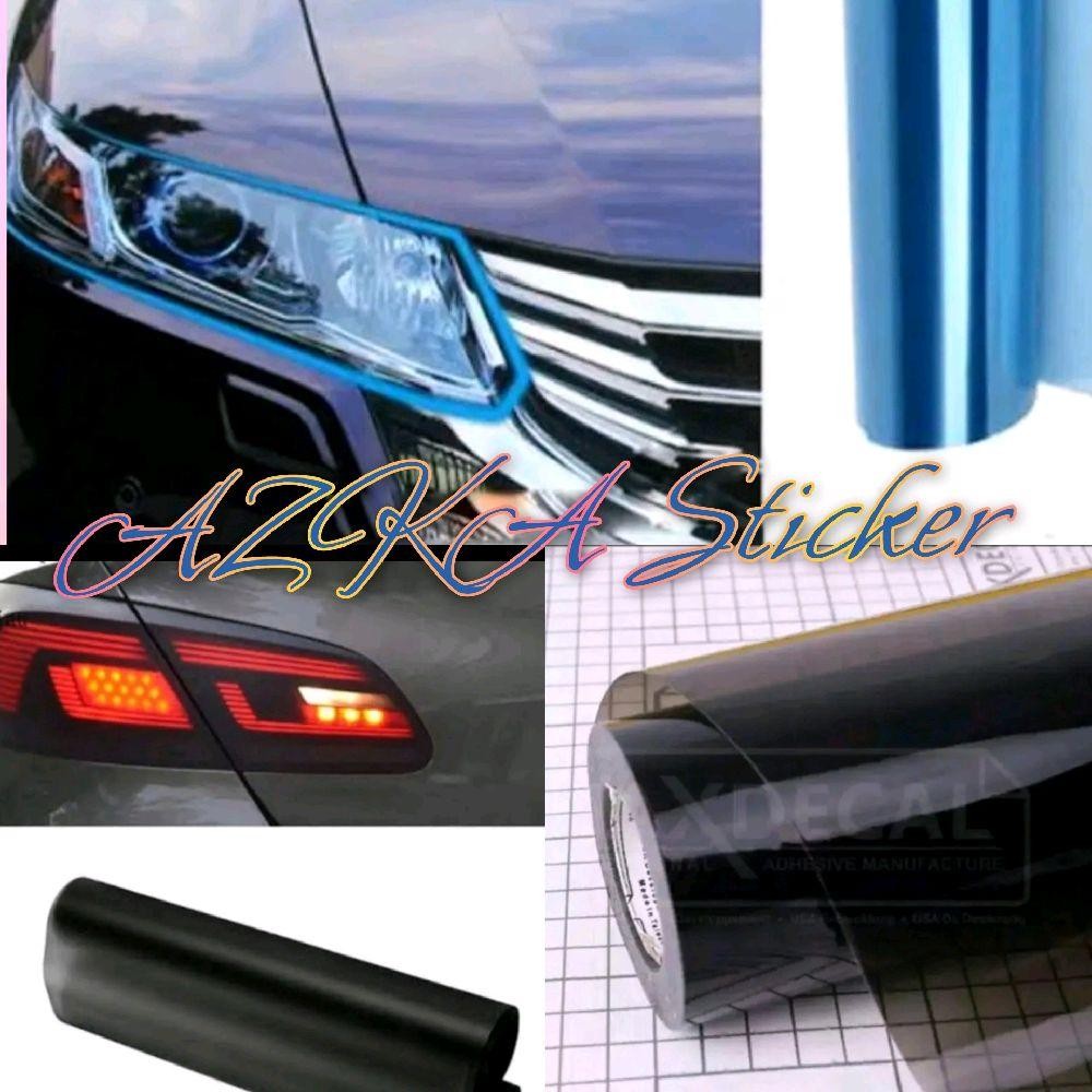 stiker sekotlet motor lampu mxdecal stiker sekotlet lampu biru lampu pelangi lampu hitam