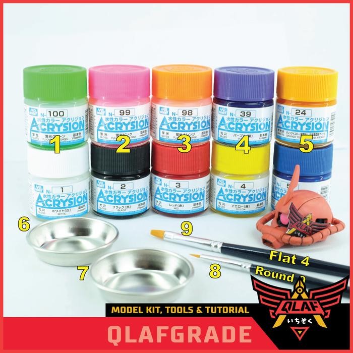 

Promo PAKET CAT MR ACRYSION - Basic for beginner Model Kit Gundam paint cat - PAKET CAT MR ACRYSION Terlaris