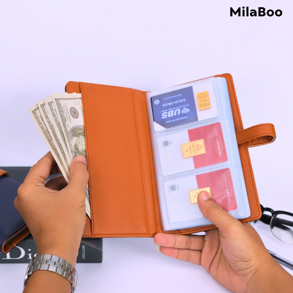 MilaBoo Dompet Emas Logam Mulia Antam Besar Album Logam Mulia Perhiasan