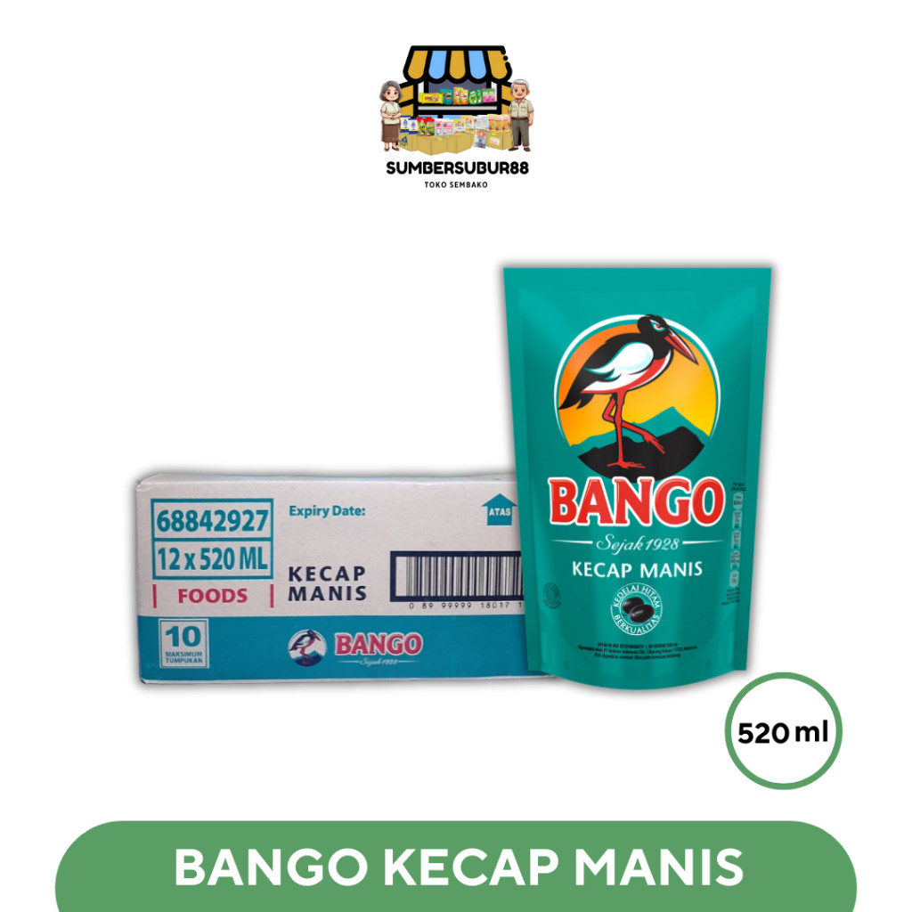 

BANGO 520ML Kecap Manis (Isi 12 Pouch)