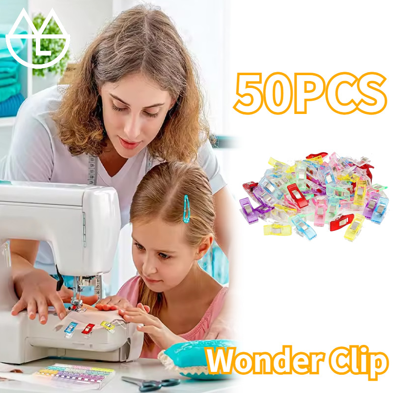 50pcs Penjepit Kain Jahit Penjepit Jahitan Wonder Clip Penjepit Kain Jahitan Untuk Menjahit Selimut