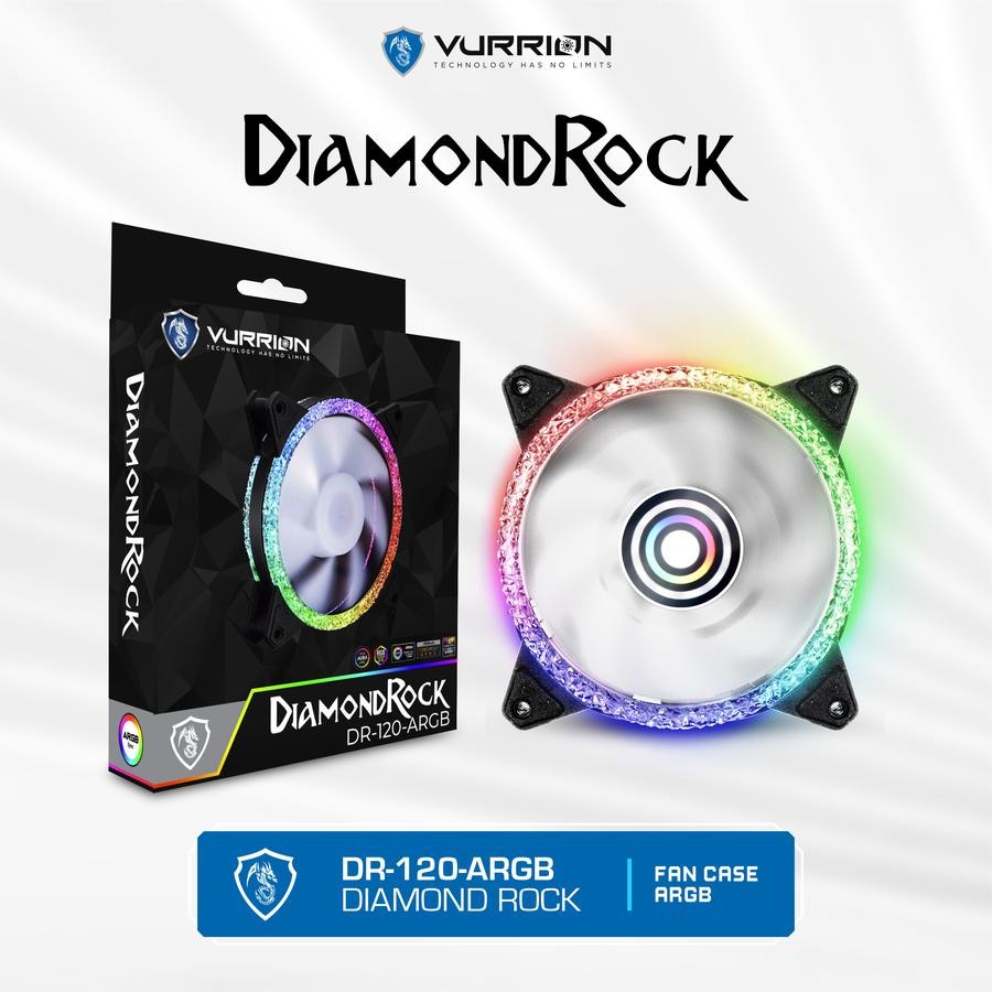 Fan Casing VURRION DR-120 DR120 DR 120 ARGB DIAMOND ROCK 120MM 12cm Fan Case