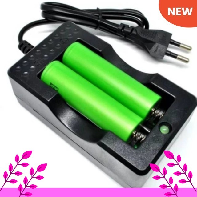 CHARGER BATERAI BATTERY BATRE 18650 SENTER LASER