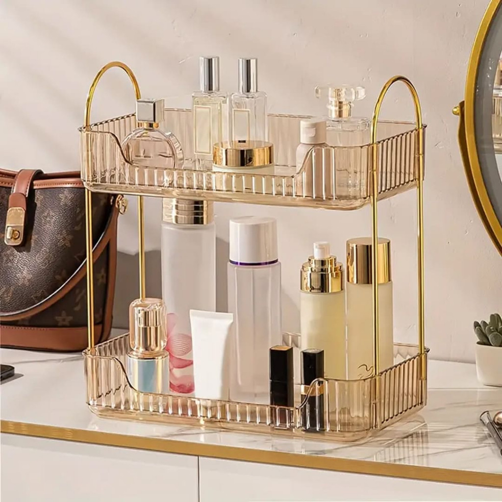 Rak Aqua Gelas Estetik Rak Serbaguna Tempat Kosmetik Tempat Aqua Gelas Estetik Mewah
