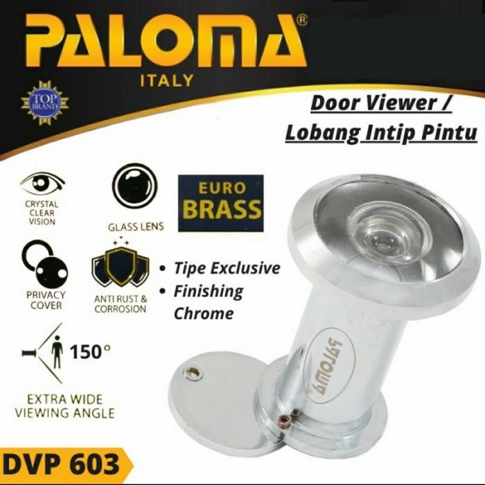 

Lubang Intip Pintu PALOMA DVP 603 Kaca Lensa Intai Pintu Door Viewer