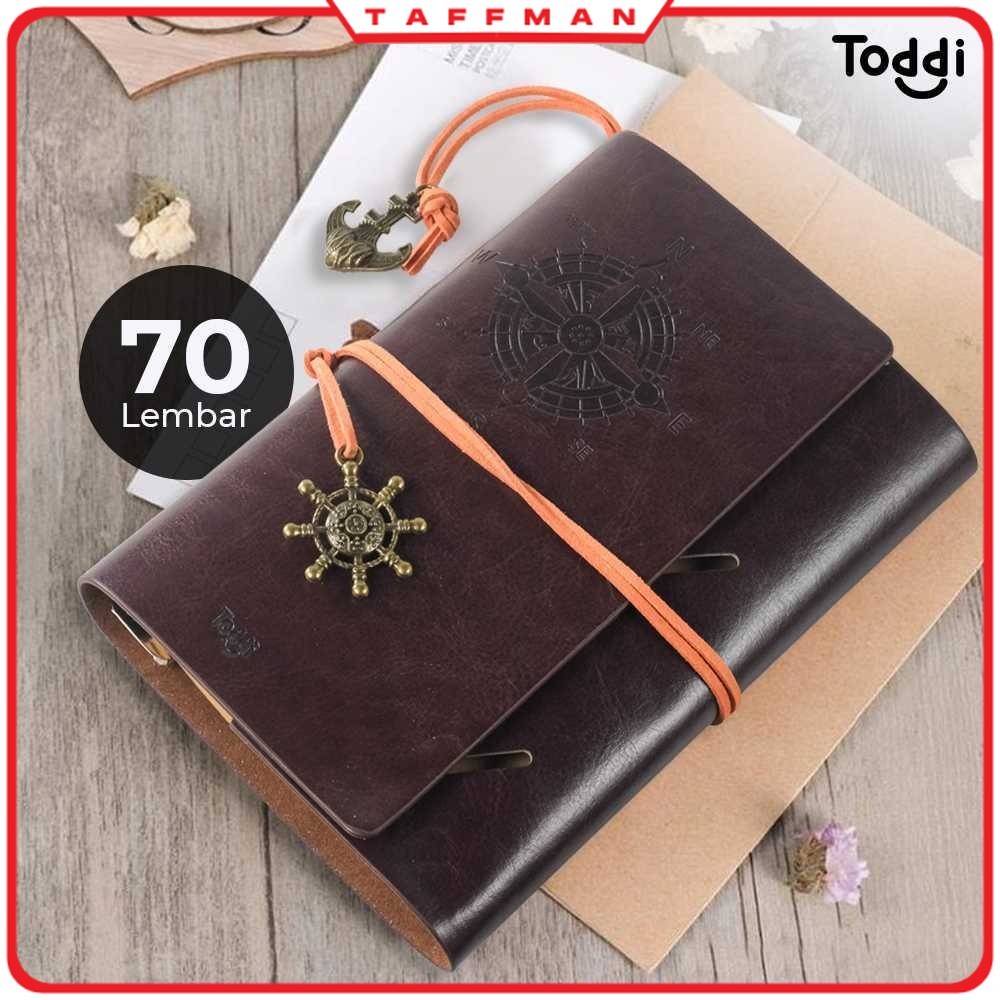 

TM - TODDI Buku Jurnal Leather Notebook Diary A6 72GSM 140 Halaman Blank - 8005