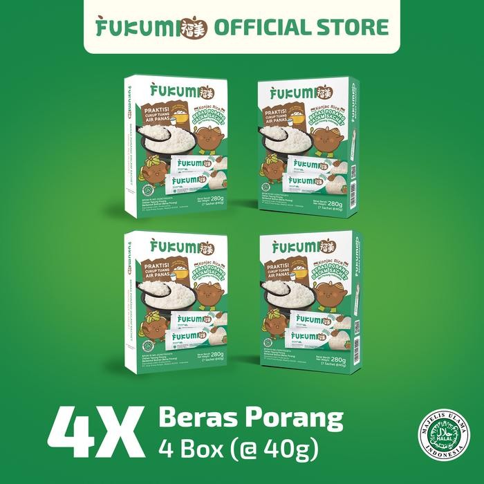 

FUKUMI Beras Porang 4 Box Sachet - Shirataki / Konjac Rice