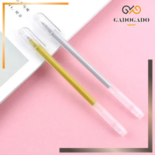

GGS Pena Glitter Gel Metalik 0.9mm Emas Silver Putih Pulpen Warna Warni Gold Colour Gel Pen Tinta Metallic Ballpoint Craftwork Scrapbook Y3436