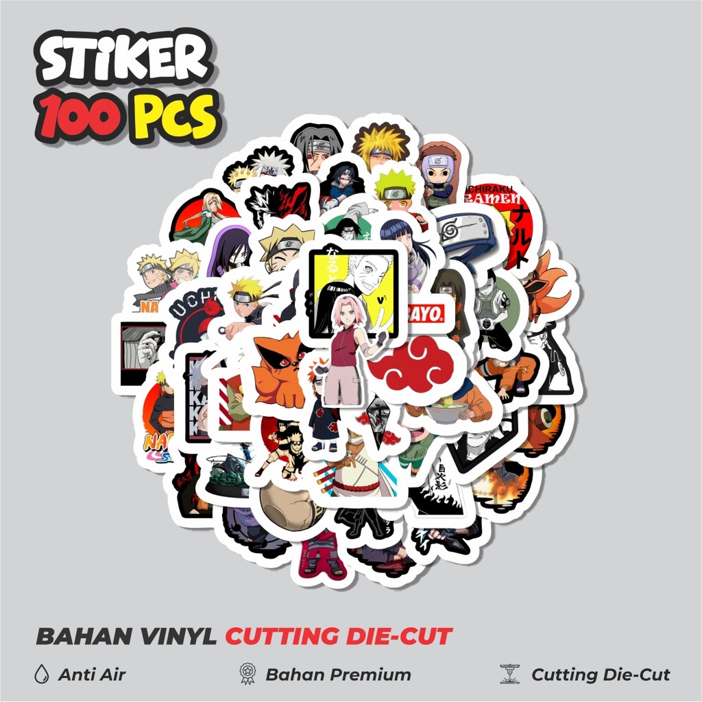 

Terbaru! 50 pcs Stiker Anime Kartun Naruto Dekorasi Lucu Kreatif untuk Notebook, Skateboard, HP