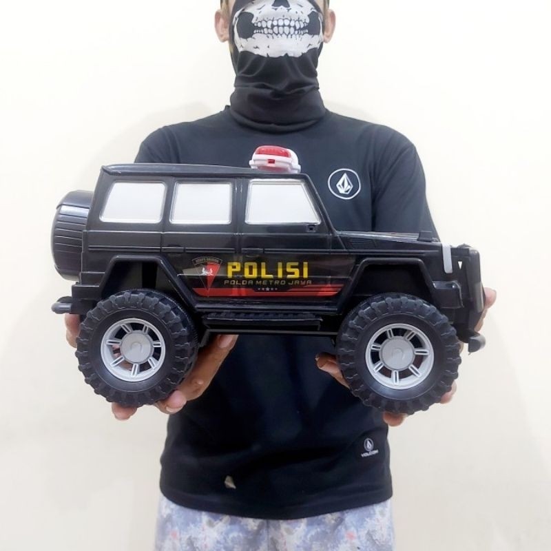 Promo MAINAN MOBIL JEEP POLISI BRIMOB - MINIATUR MOBILAN ANAK LAKI COWOK Murah